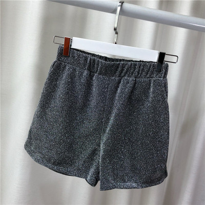 Pantaloni scurți de damă cu talie înaltă - două culori