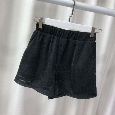 Pantaloni scurți de damă cu talie înaltă - două culori