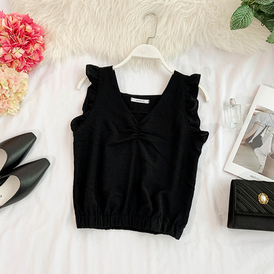 Stílusos női felső V-nyakkal, több színben