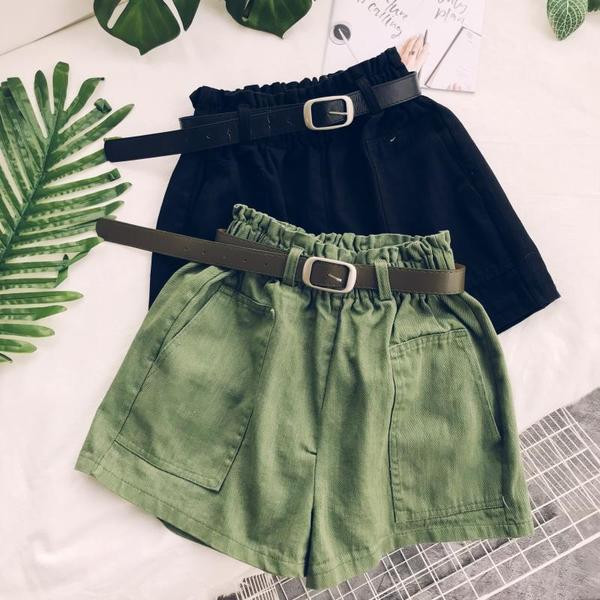 Női rövidnadrág széles modell három színben