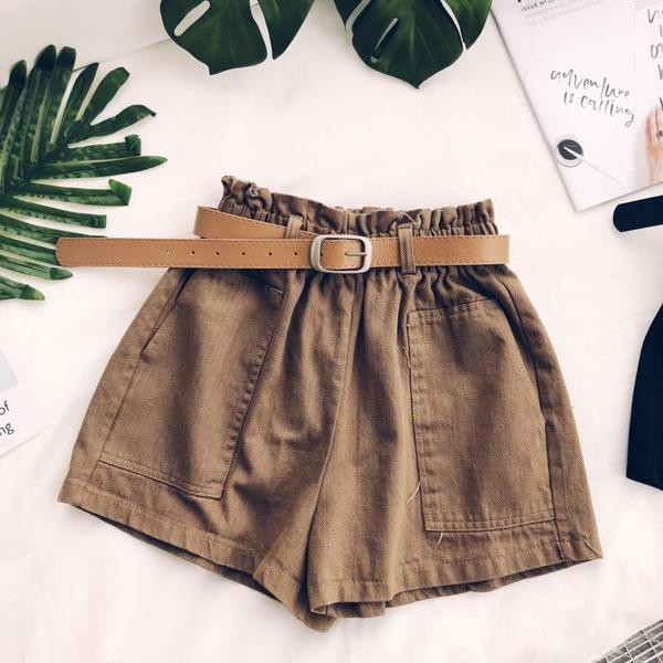 Női rövidnadrág széles modell három színben