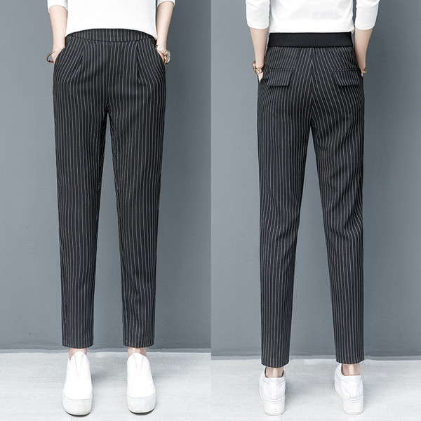 Pantaloni moderni de dama cu talie inalta