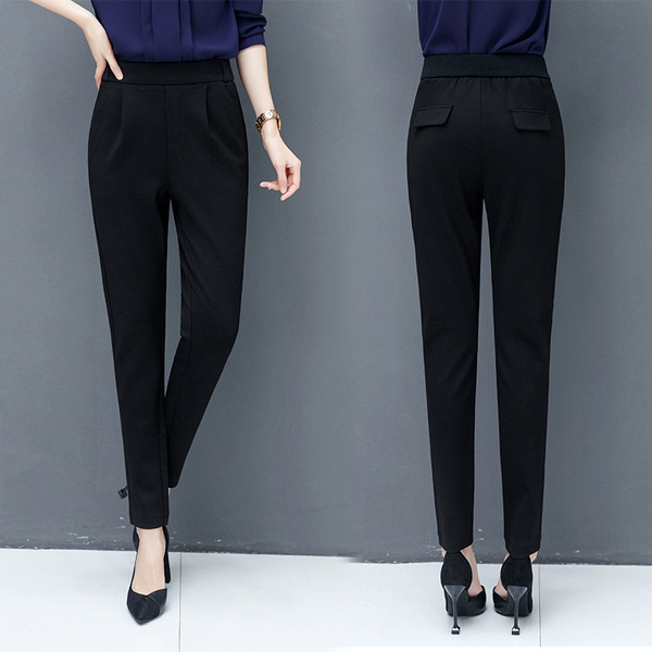 Pantaloni moderni de dama cu talie inalta