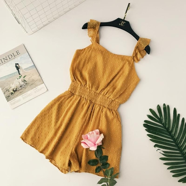 Salopeta de dama moderna cu talie elastica in mai multe culori