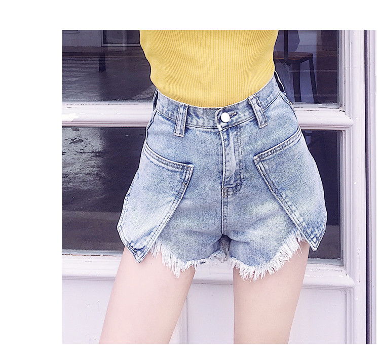 Pantaloni scurți de damă cu talie înaltă în patru culori