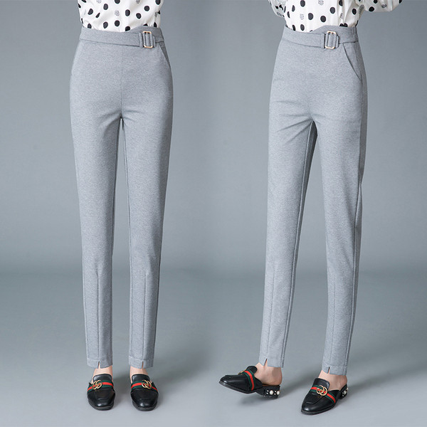 Stílusos női nadrág csattal, két színben