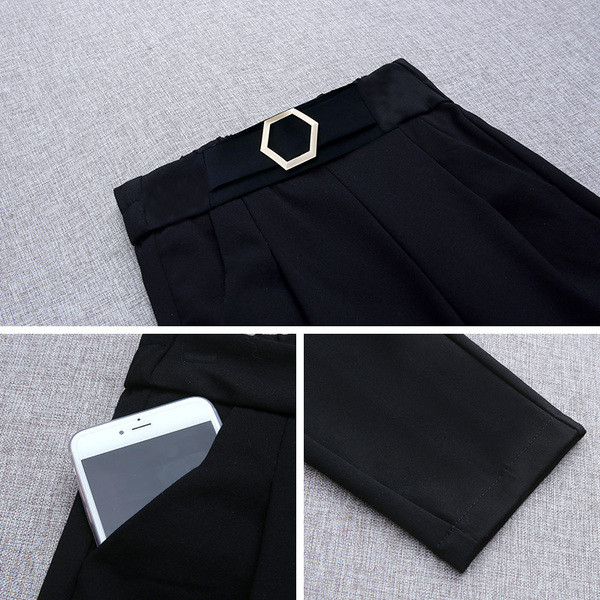 Forma női nadrág fekete színben, csattal