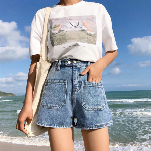 Női rövidnadrág magas derékkal, három színben