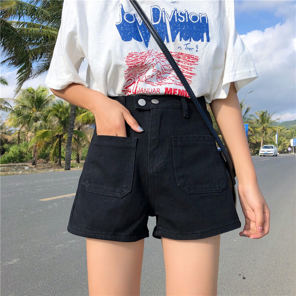 Női rövidnadrág magas derékkal, három színben