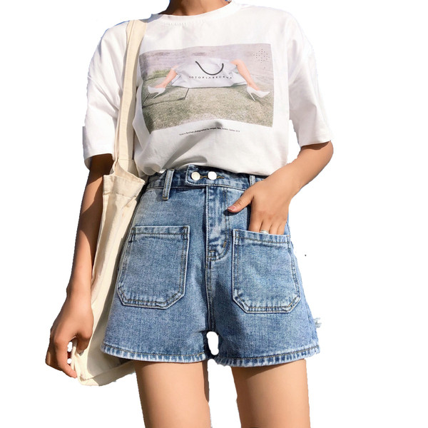 Női rövidnadrág magas derékkal, három színben