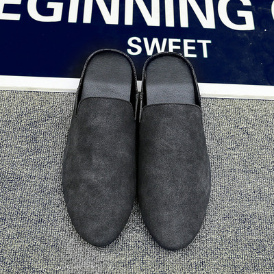 Mocasini moderni pentru bărbați în negru și gri