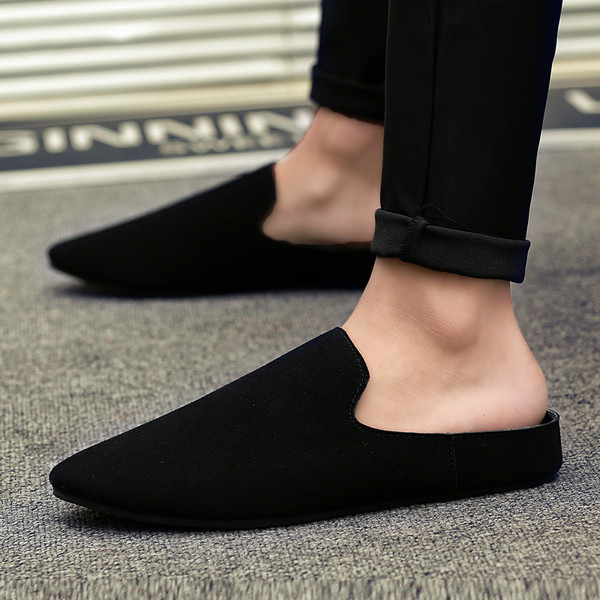 Mocasini moderni pentru bărbați în negru și gri