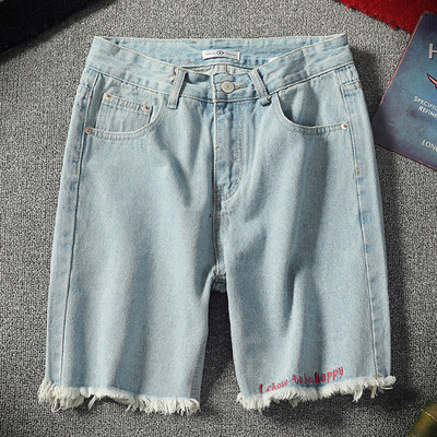 Blugi moderni pentru bărbați cu inscripție în două culori