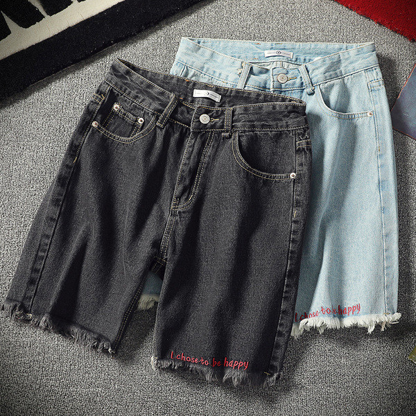 Blugi moderni pentru bărbați cu inscripție în două culori