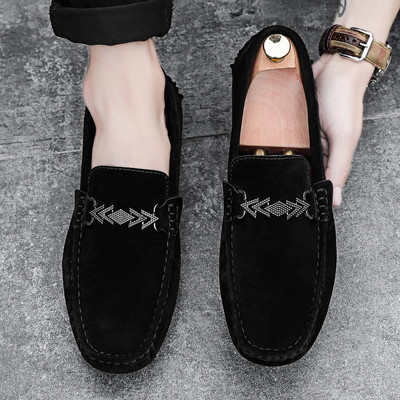 Βλεφαρίδες ανδρικού οικολογικού σουέβου σε μαύρο και κόκκινο χρώμα