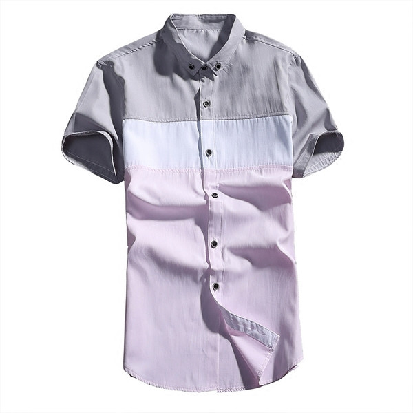 Stílusos férfi ing rövid ujjal, három színben