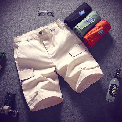 Pantaloni scurți casual barbatesti cu buzunare in mai multe culori