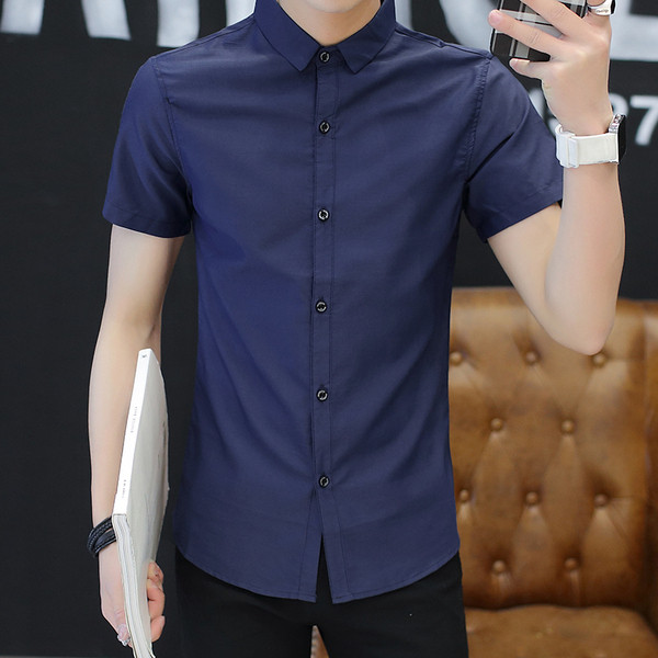 Férfi modern ingmodell Slim három színben