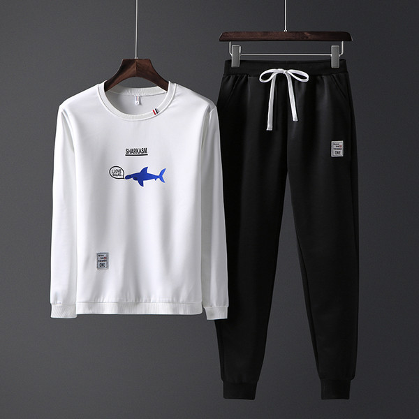 Set pentru bărbați sport-cotidian din două părți cu aplicare în mai multe culori