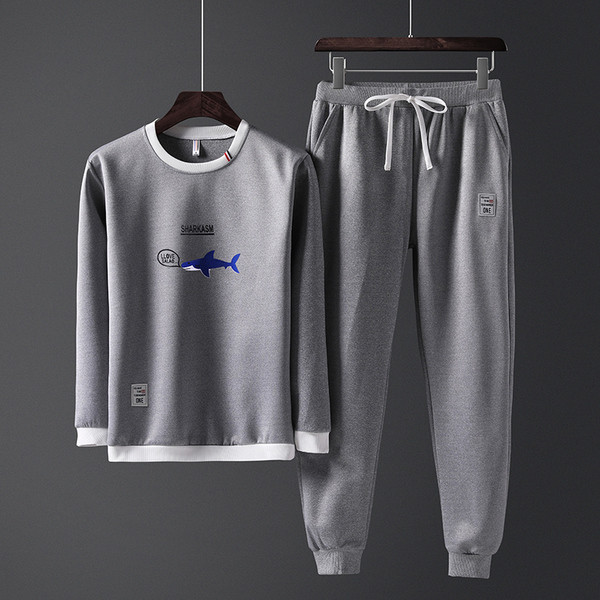 Set pentru bărbați sport-cotidian din două părți cu aplicare în mai multe culori