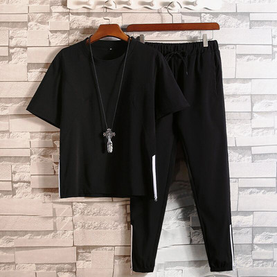 Καθημερινό σετ μαύρων ανδρών σε μαύρο χρώμα - διάφορα μοντέλα