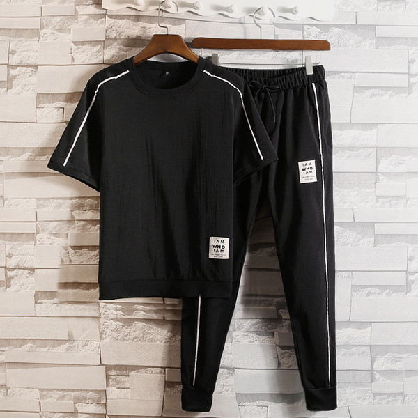 Καθημερινό σετ μαύρων ανδρών σε μαύρο χρώμα - διάφορα μοντέλα