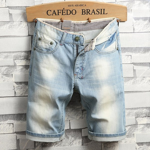 Sima férfi rövidnadrág kék színben