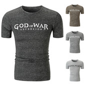 Alkalmi férfi póló O-nyakkal, több színben felirattal