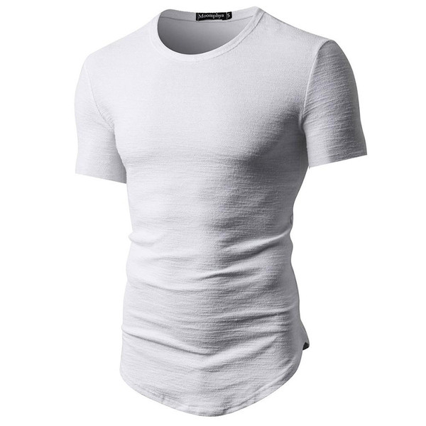 Actual tricou barbatesc model asimetric cu decolteu O in trei culori