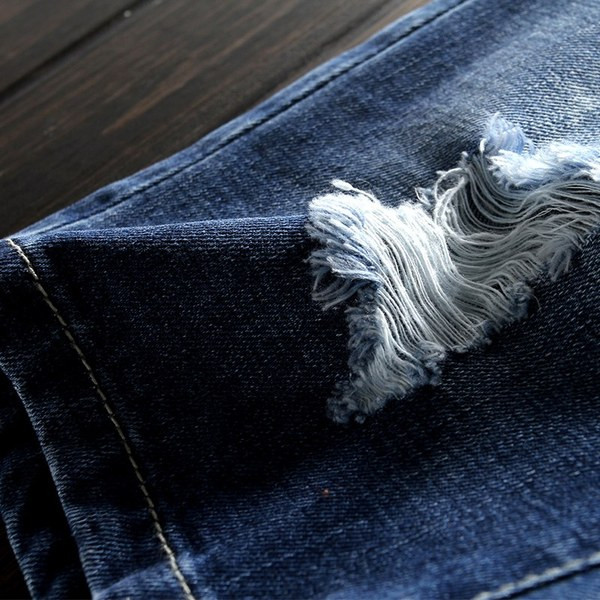 Pantaloni scurți din denim la modă pentru bărbați în albastru