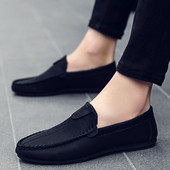 Mocasini casual barbatesti in negru si gri
