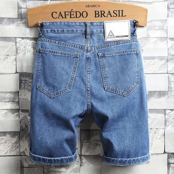 Παντελόνια denim για άνδρες με έγχρωμη επιγραφή