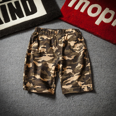 Alkalmi férfi rövidnadrág terepszínű mintával, két színben