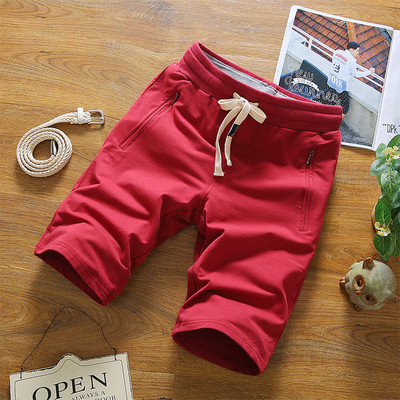 Pantaloni scurți casual barbatesti in mai multe culori cu cravate