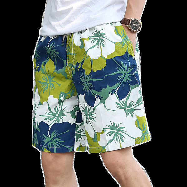 Pantaloni scurți moderni pentru bărbați cu model floral