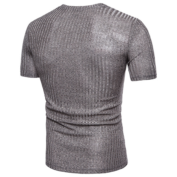 Modern férfi póló V-nyakkal több színben