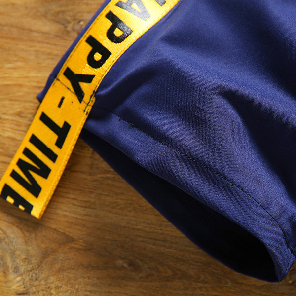 Pantaloni scurți casual pentru bărbați, în trei culori, cu margini galbene