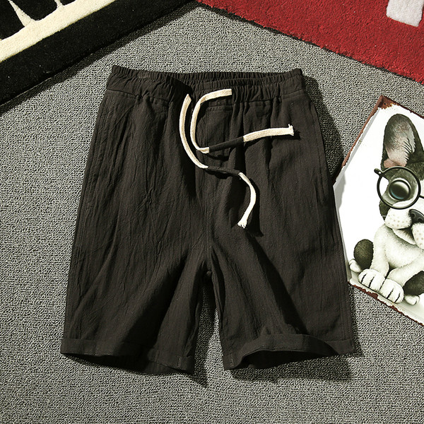 Pantaloni scurți casual barbatesti in mai multe culori cu cravate