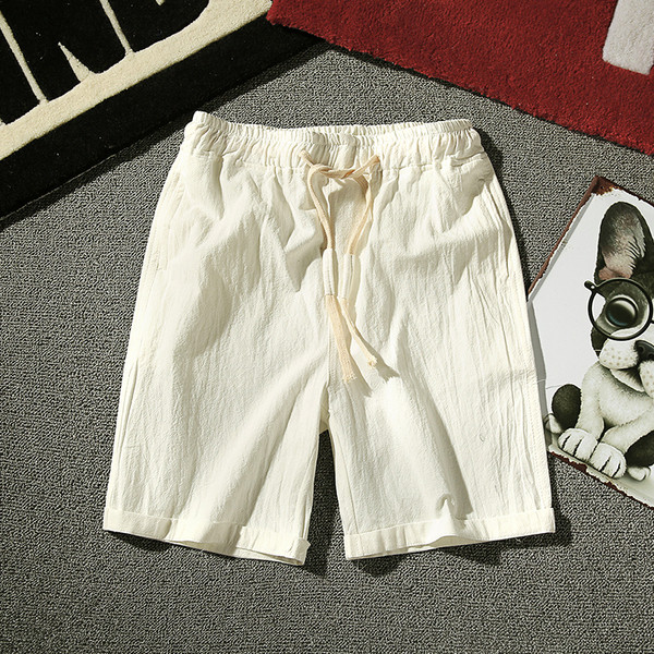 Pantaloni scurți casual barbatesti in mai multe culori cu cravate