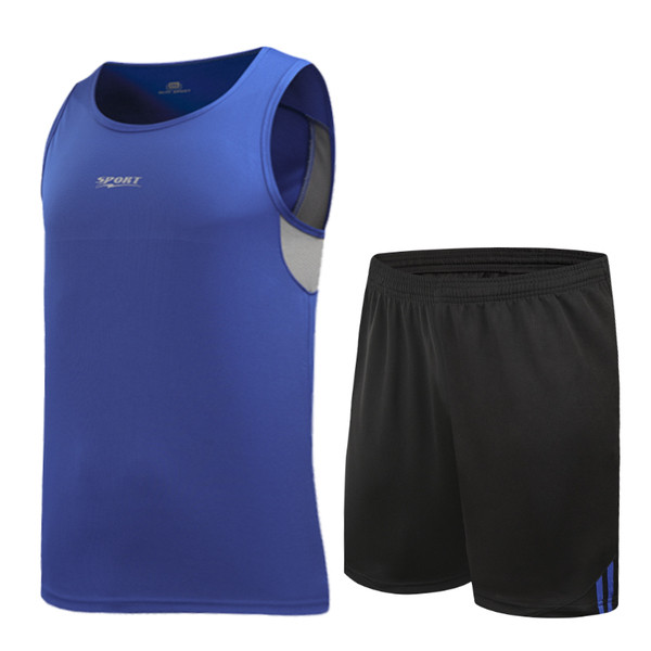 Férfi sport szett, amely tartalmaz egy felsőt és rövidnadrágot több színben