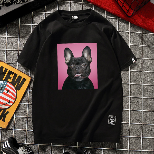 Alkalmi férfi póló fehér és fekete rátéttel