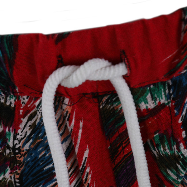 Pantaloni casual pentru bărbați cu modele și cravate