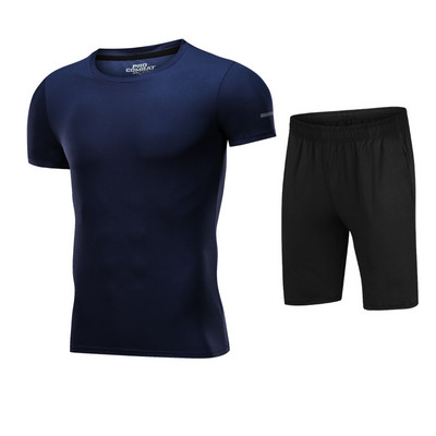 Férfi sportkészlet két részből - póló és rövidnadrág több színben