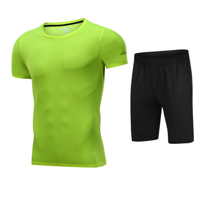 Férfi sportkészlet két részből - póló és rövidnadrág több színben