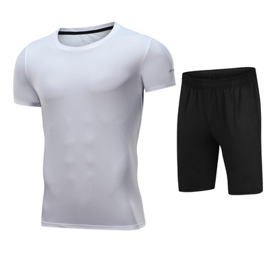Férfi sportkészlet két részből - póló és rövidnadrág több színben