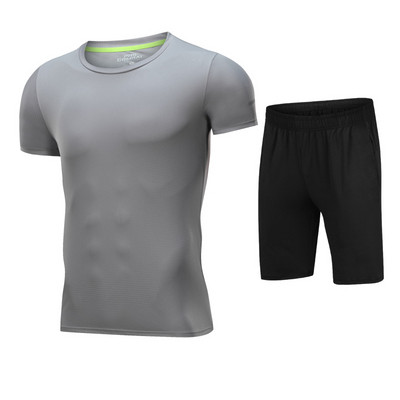 Férfi sportkészlet két részből - póló és rövidnadrág több színben