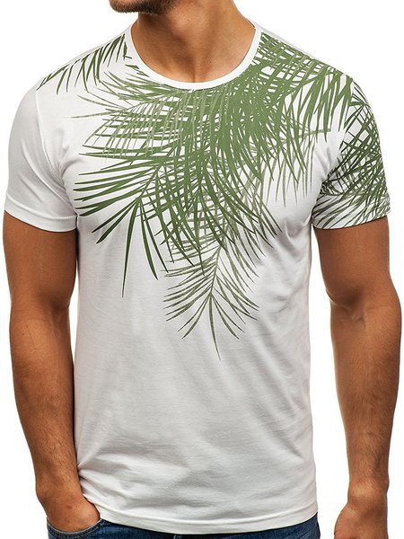 Modern férfi póló rátéttel több színben