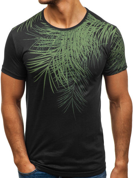 Modern férfi póló rátéttel több színben