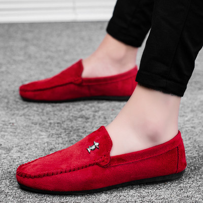 Modern mokaszin férfiaknak fém elemmel