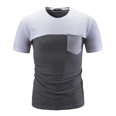 Tricou casual barbatesc cu buzunar in mai multe culori